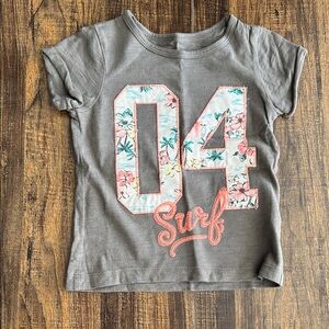 Gray Surf Kids T-Shirt